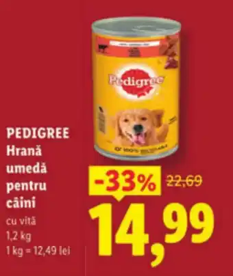 PEDIGREE Hranǎ umedă pentru câini