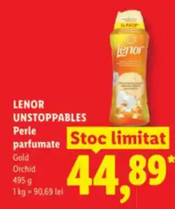 Lidl LENOR UNSTOPPABLES Perle parfumate Ofertă