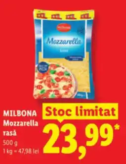Lidl MILBONA Mozzarella rasǎ Ofertă