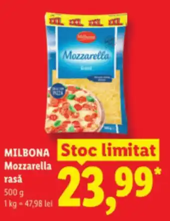 Lidl MILBONA Mozzarella rasǎ Ofertă