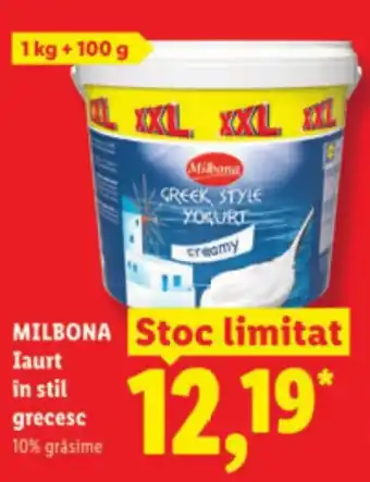 Lidl MILBONA Iaurt in stil grecesc Ofertă