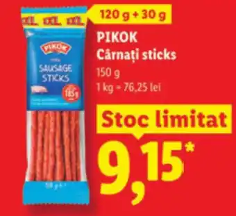 Lidl PIKOK Cârnaţi sticks Ofertă