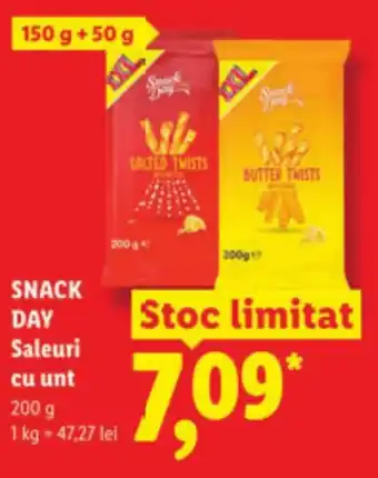 Lidl SNACK DAY Saleuri cu unt Ofertă