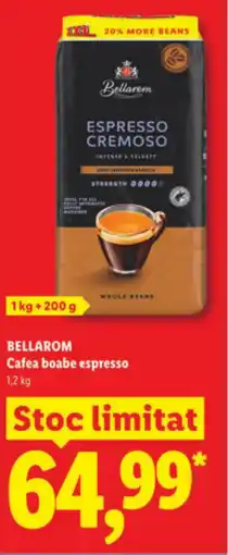 Lidl BELLAROM Cafea boabe espresso Ofertă