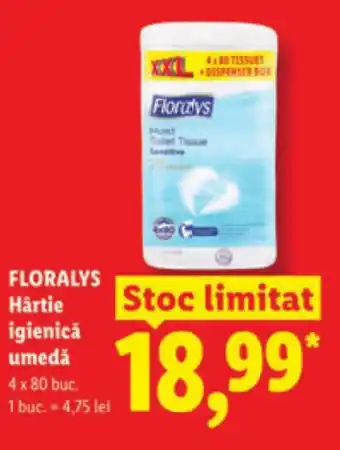 Lidl FLORALYS Hartie igienicǎ umedă Ofertă