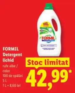 Lidl FORMIL Detergent lichid Tufe Ofertă