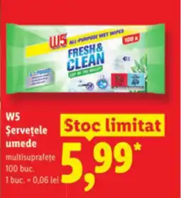 Lidl W5 Şerveţele umede Ofertă