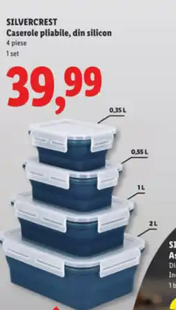 Lidl SILVERCREST Caserole pliabile, din silicon Ofertă