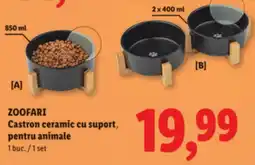 Lidl ZOOFARI Castron ceramic cu suport, pentru animale Ofertă
