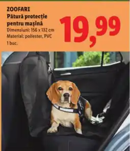 Lidl ZOOFARI Pătură protecţie pentru mașină Ofertă