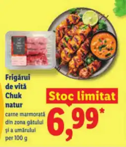 Lidl Frigărui de vitǎ Chuk natur Ofertă