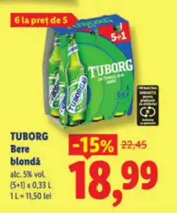 Lidl TUBORG Bere blondǎ Ofertă