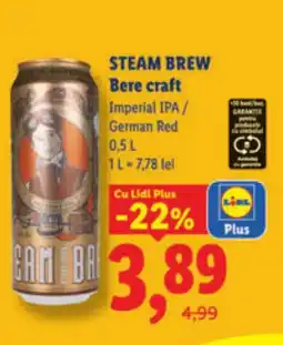 Lidl STEAM BREW Bere craft Ofertă