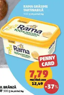 Penny Rama Grăsime Tartinabilă Ofertă
