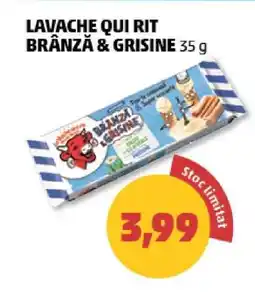 Penny LAVACHE QUI RIT BRÂNZĂ & GRISINE 35 g Ofertă