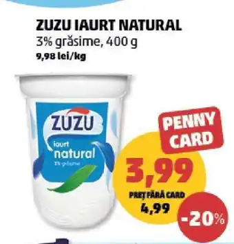 Penny ZUZU IAURT NATURAL Ofertă