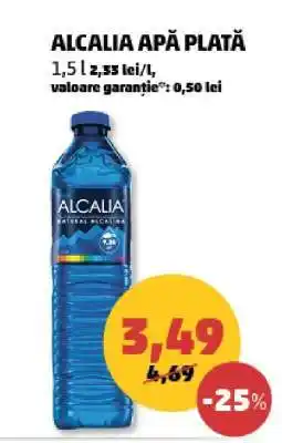 Penny ALCALIA APĂ PLATĂ Ofertă