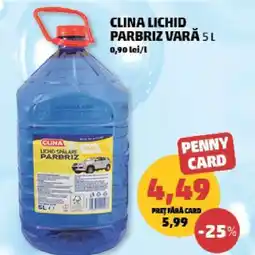 Penny CLINA LICHID PARBRIZ VARĂ 5 L Ofertă