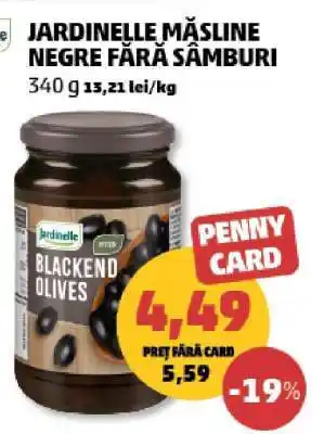 Penny Jardinelle Măsline Negre Fără Sâmburi Ofertă