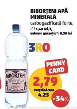 Penny BIBORȚENI Apă minerală Ofertă