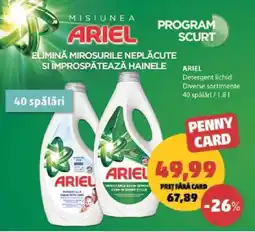 Penny ARIEL Detergent lichid Ofertă