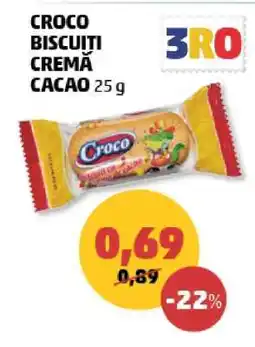 Penny CROCO BISCUITI CREMĂ CACAO 25 g Ofertă