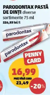 Penny PARODONTAX Pastă de dinți Ofertă