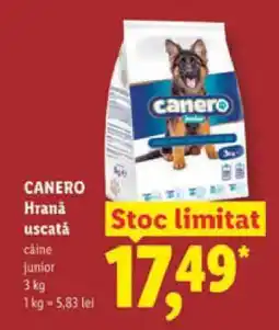 Lidl CANERO Hrană uscată câine junior Ofertă
