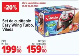Carrefour Set de curățenie Easy Wring Turbo, Vileda Ofertă