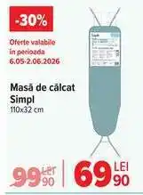 Carrefour Masă de călcat Simpl Ofertă