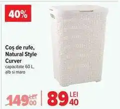 Carrefour Coș de rufe, Natural Style Curver Ofertă