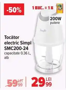 Carrefour Tocător electric Simpl SMC200-24 Ofertă