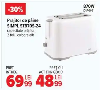 Prăjitor de pâine SIMPL ST870S-24
