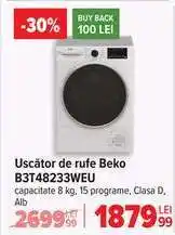Carrefour Uscător de rufe Beko B3T48233WEU Ofertă