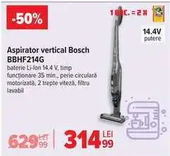 Carrefour Aspirator vertical Bosch BBHF214G Ofertă