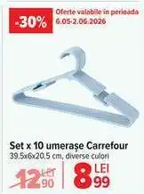 Carrefour Set x 10 umerașe, Carrefour Ofertă