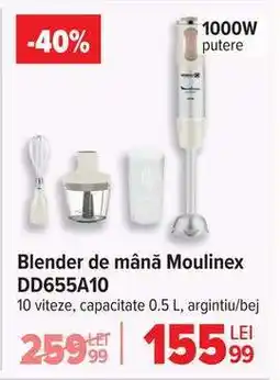 Carrefour Blender de mână MOULINEX DD655A10 Ofertă