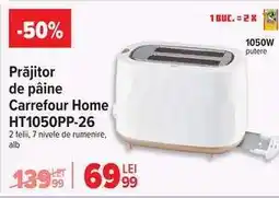 Carrefour Prăjitor de pâine Carrefour Home HT1050PP-26 Ofertă