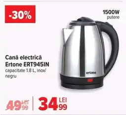 Carrefour Cană electrică Ertone ERT945IN Ofertă