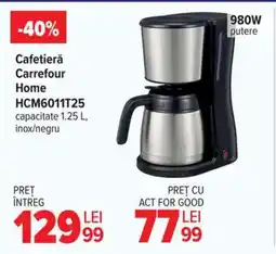 Carrefour Cafetieră Carrefour Home HCM6011T25 Ofertă