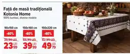 Carrefour Față de masă tradițională Kotonia Home Ofertă