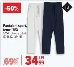Carrefour Pantaloni sport femei TEX Ofertă