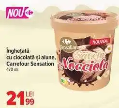 Carrefour Înghețată cu ciocolata și alune, Carrefour Sensation Ofertă