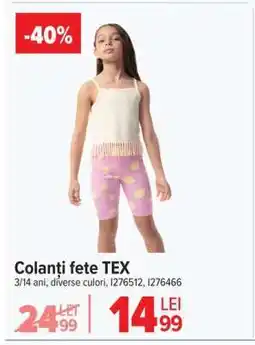 Carrefour Colanți fete, TEX Ofertă
