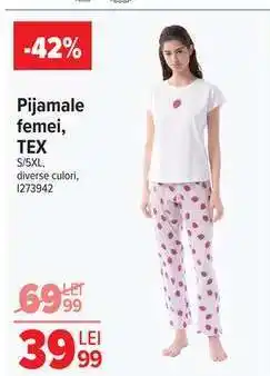 Carrefour Pijamale femei TEX Ofertă