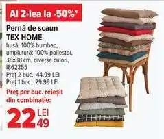 Carrefour Pernă de scaun TEX HOME Ofertă