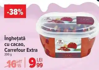 Înghețată cu cacao, Carrefour Extra
