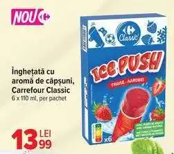 Carrefour Înghețată cu aromă de căpșuni, Carrefour Classic Ofertă