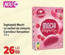 Carrefour Înghețată Mochi cu sorbet de zmeură, Carrefour Sensation Ofertă