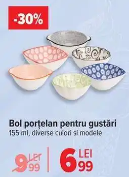 Carrefour Bol porțelan pentru gustări Ofertă